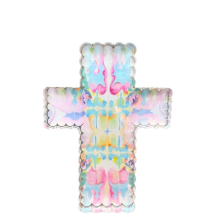 Colorful cross-shaped acrylic shelfie