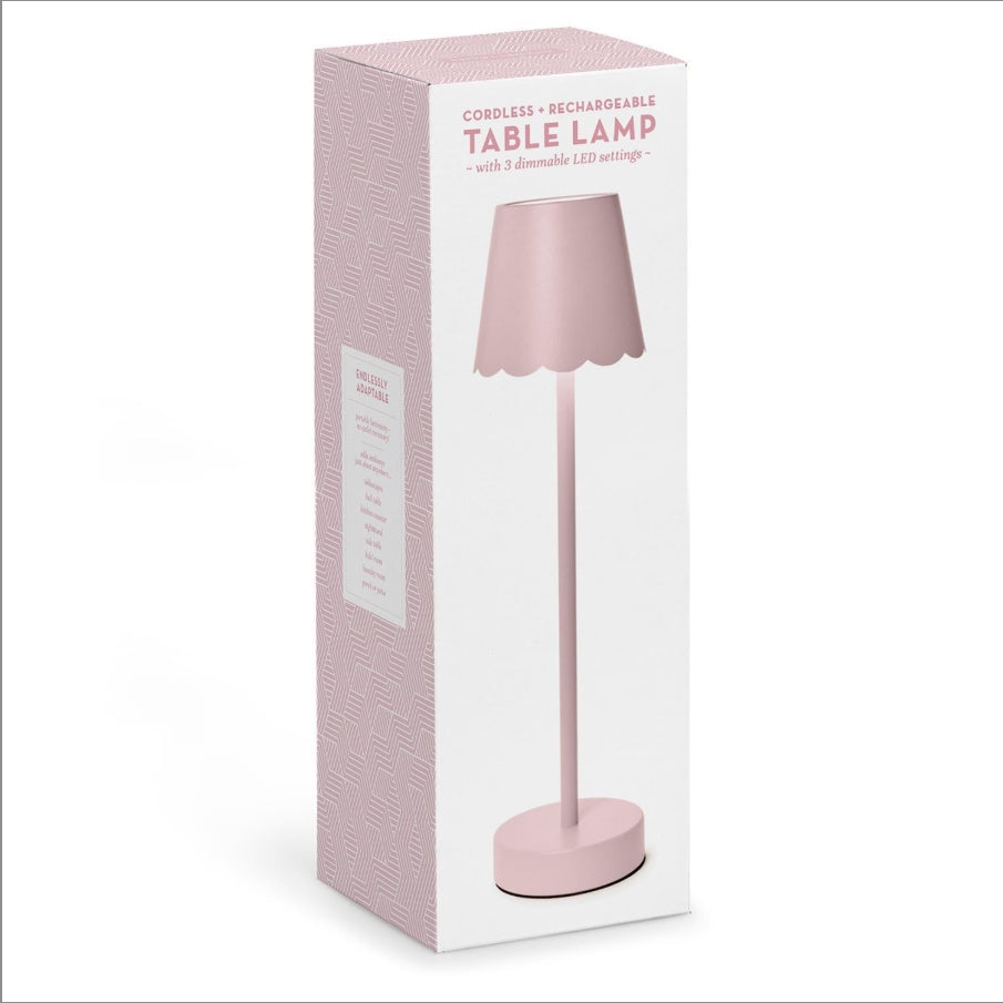Pink Cordless LED Lamp