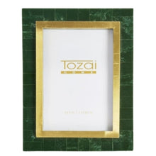 Load image into Gallery viewer, Green and Gold Photo Frame