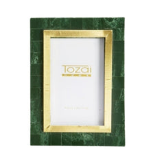 Load image into Gallery viewer, Green and Gold Photo Frame