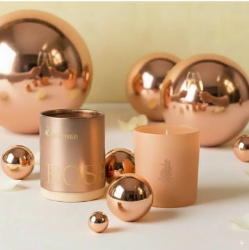 Rewined Rosé Metallic Candle