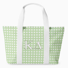Load image into Gallery viewer, Sorority Gingham Tote Bag