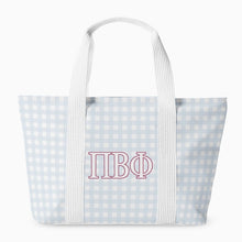 Load image into Gallery viewer, Sorority Gingham Tote Bag