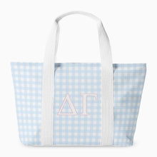 Load image into Gallery viewer, Sorority Gingham Tote Bag
