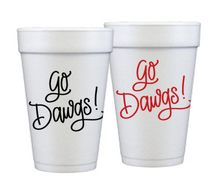Load image into Gallery viewer, Go Dawgs! Styrofoam Game Day Cups
