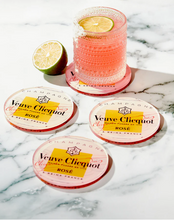 Load image into Gallery viewer, Acrylic Coaster Sets: Rosé All Day Set of 2