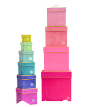 Load image into Gallery viewer, Patisserie Square Stacking Boxes