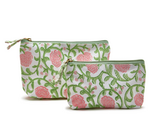 Load image into Gallery viewer, Floral Block Print Pouch Sets
