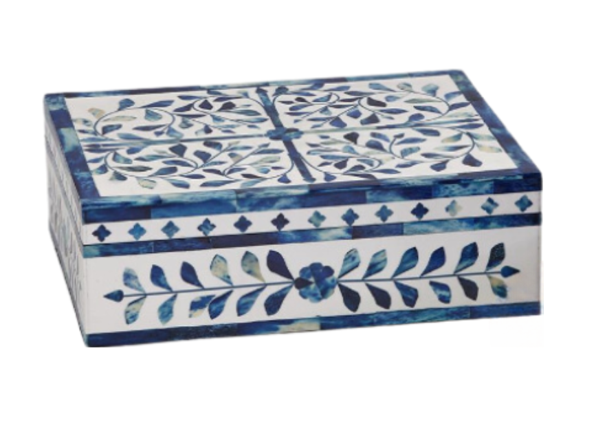 Jaipur Palace Blue & White Box