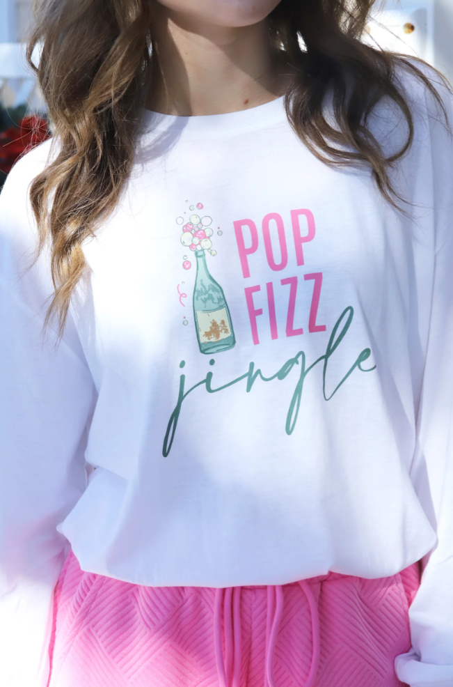 Pop Fizz Jingle Long Sleeve Crew Neck