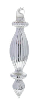 6.5” Silver Finial Ornament