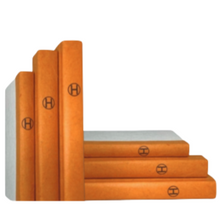 Load image into Gallery viewer, Decorative Books: Orange H Stack