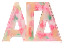 Load image into Gallery viewer, Sorority Watercolor Acrylic Shelf Letters