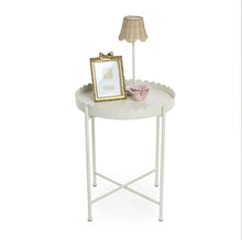 Load image into Gallery viewer, Scallop Edge Round Side Table
