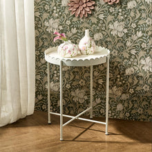Load image into Gallery viewer, Scallop Edge Round Side Table
