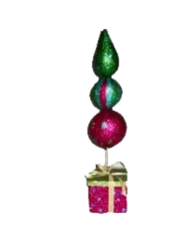 18" Gift Box glitter pick