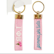 Load image into Gallery viewer, Sorority Embroidered Keychain