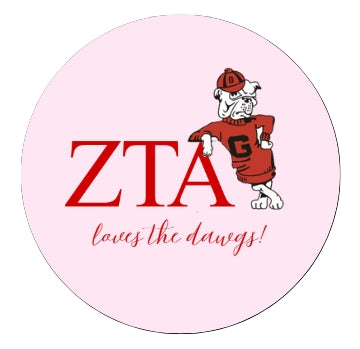 Sorority Loves the Dawgs Button