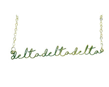 Load image into Gallery viewer, Sorority Italic Font Necklace