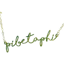 Load image into Gallery viewer, Sorority Italic Font Necklace