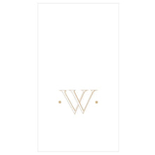 Load image into Gallery viewer, Caspari Gold Single Initial Guest Towels