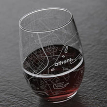 Load image into Gallery viewer, Athens Etched Stemless Wine Glass