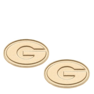 Georgia Bulldogs 24K Gold Plated Stud Earrings