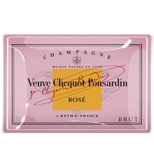 Load image into Gallery viewer, Veuve Clicquot Rosé Decoupage Glass Tray