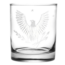 Load image into Gallery viewer, Hand Carved Eagle Rocks Glass