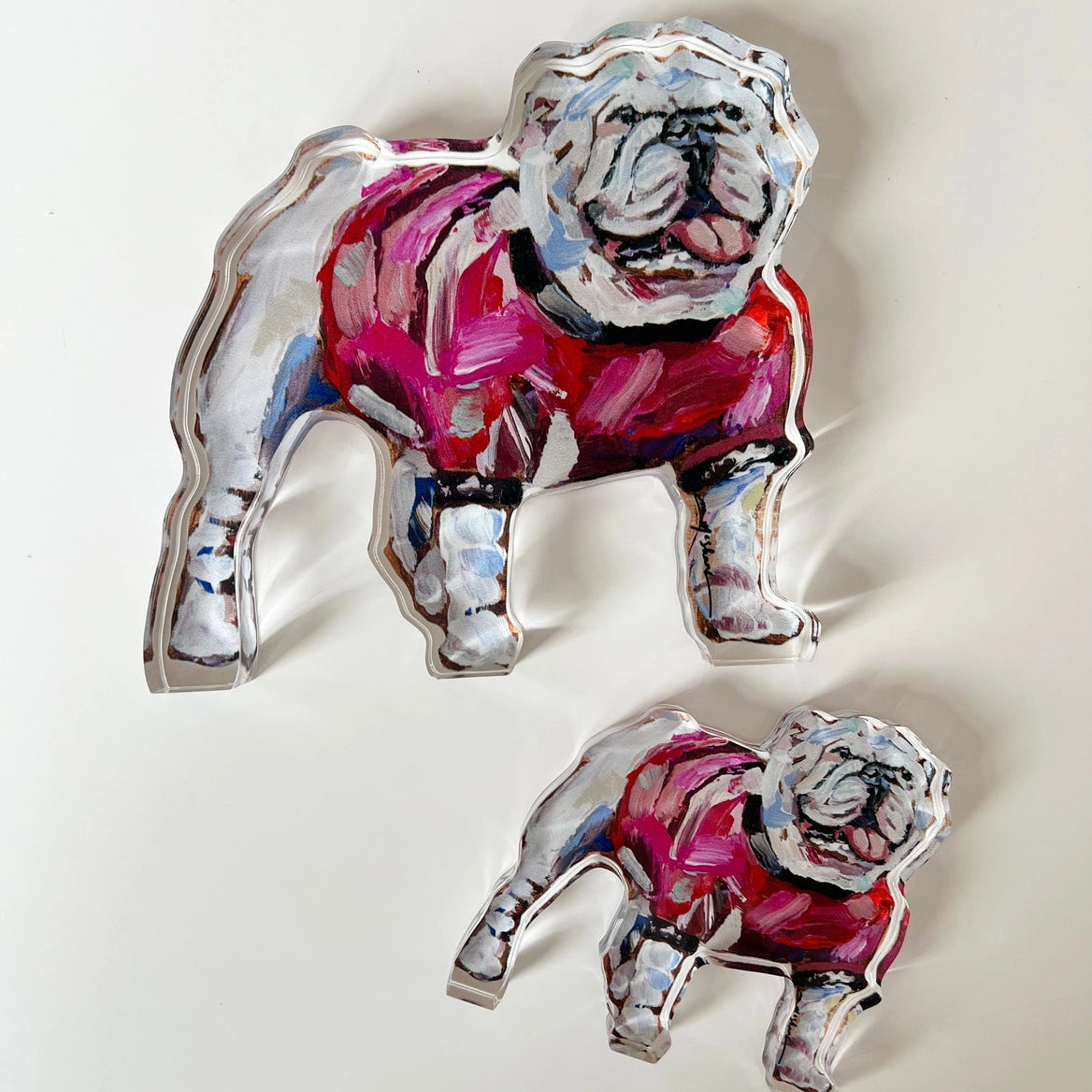 Acrylic Shelfie: Gameday Bulldog Large