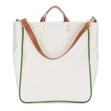 Load image into Gallery viewer, "Parker" Grass Canvas Tote with Leather Accents