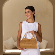 Load image into Gallery viewer, Ata Vine Handwoven Roll Handbag