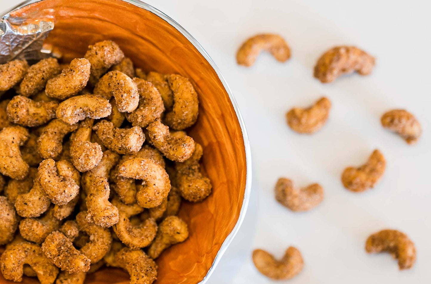 6 oz Jar of Sugar & Spice Coated Cashews