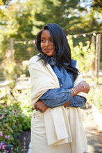 Load image into Gallery viewer, Shawl - Shell Bayside Herringbone