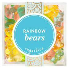 Load image into Gallery viewer, Pack of rainbow-colored gummy bears with 'sugarfina' branding on a white background