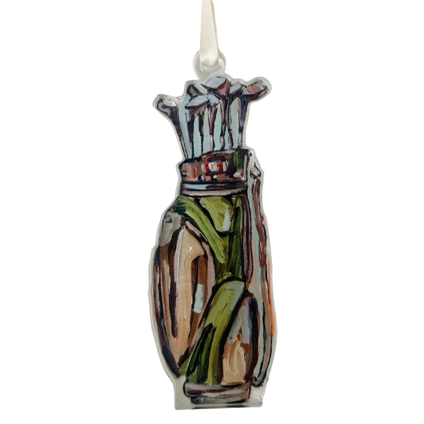 Acrylic Ornament: Golf Bag