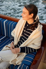Load image into Gallery viewer, Shawl - Shell Bayside Herringbone