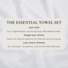 Load image into Gallery viewer, Cotton Terry Bath Towel Set - Cooper Collection