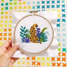 Load image into Gallery viewer, Cheetah Cross Stitch Kit