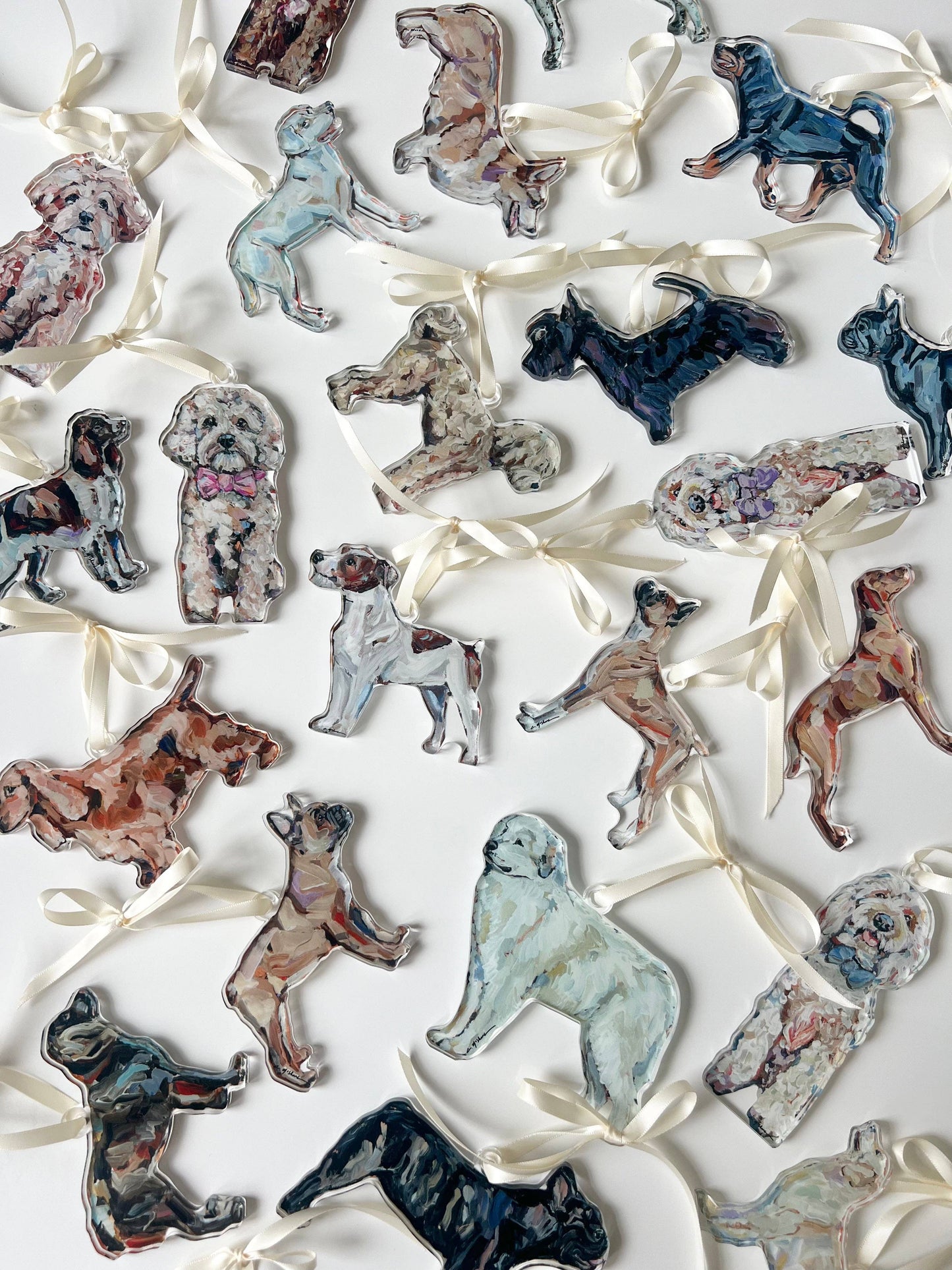 Acrylic Ornament: Labrador Yellow