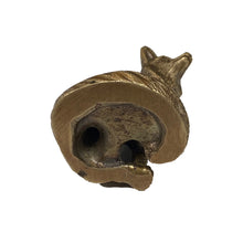 Load image into Gallery viewer, Antiqued Solid Brass Sitting Fox