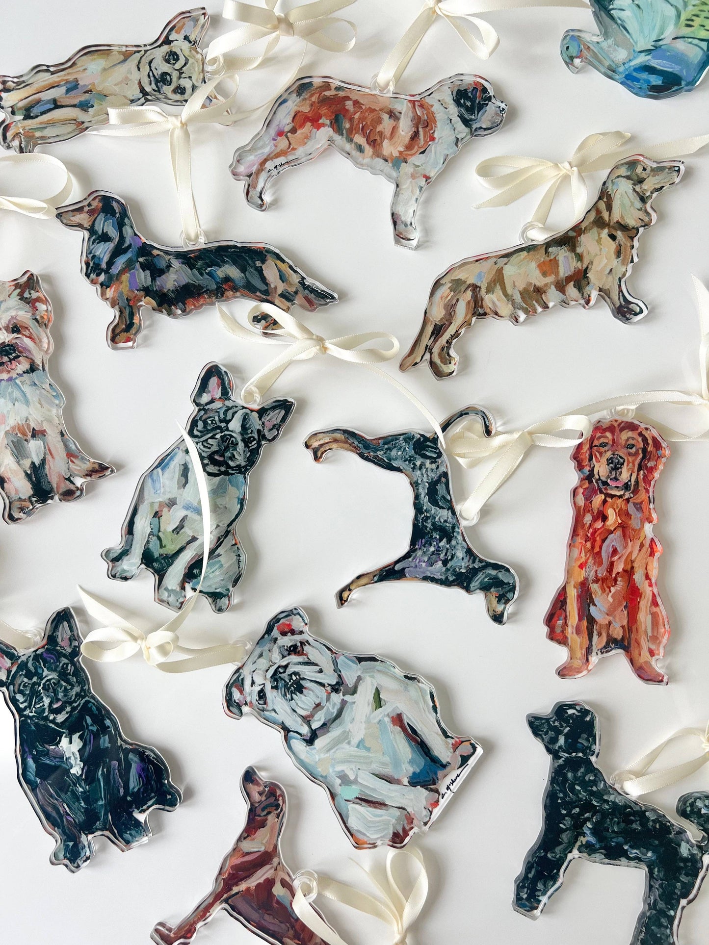 Acrylic Ornaments: Yorkie Light