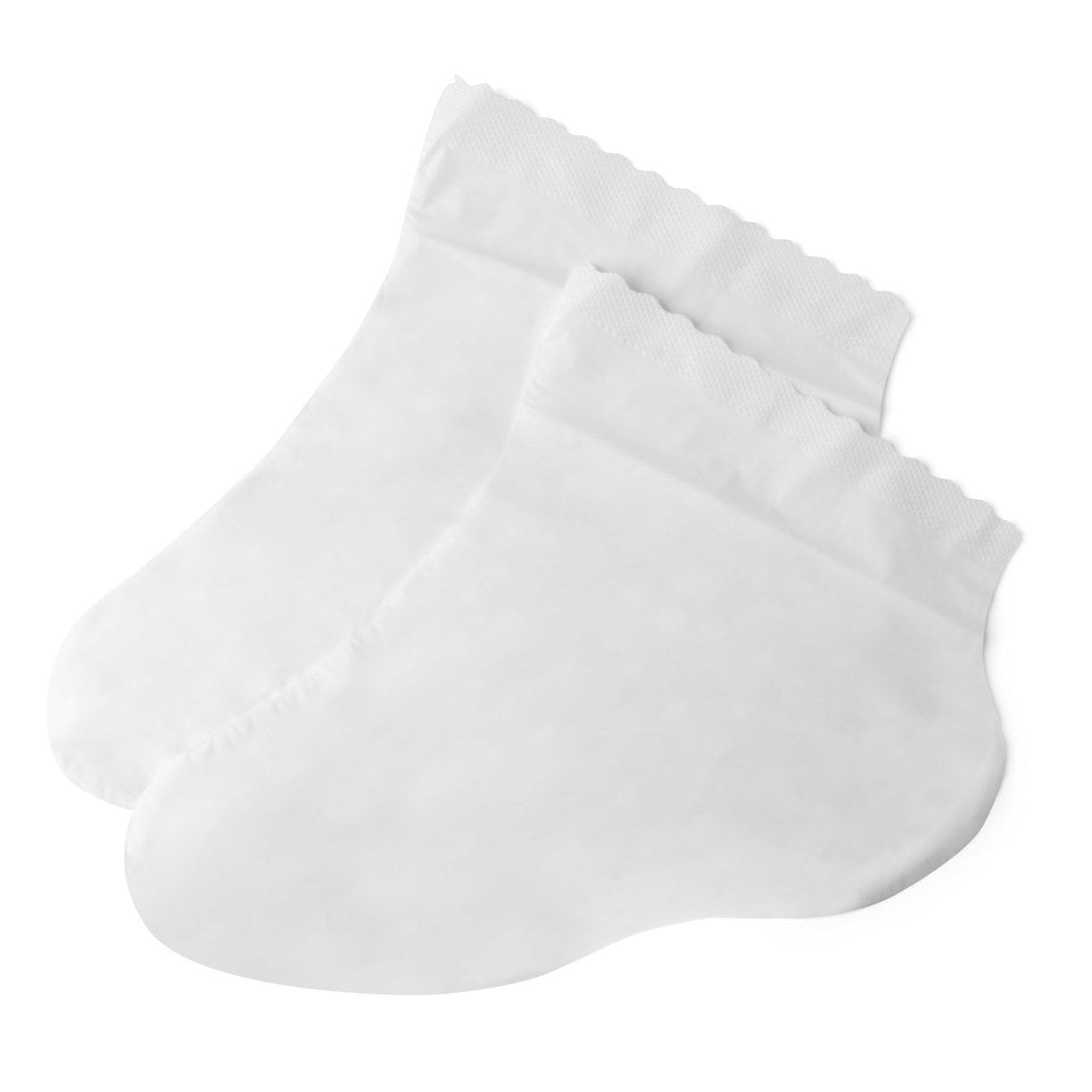White ankle sock on a white background