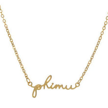 Load image into Gallery viewer, Sorority Italic Font Necklace