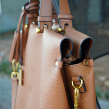 Load image into Gallery viewer, MONTEMARÉ Vienna Carry-On Tote Latte