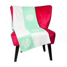 Load image into Gallery viewer, Circle Monogram Sorority Blanket