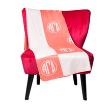 Load image into Gallery viewer, Circle Monogram Sorority Blanket