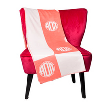 Load image into Gallery viewer, Circle Monogram Sorority Blanket