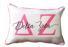 Load image into Gallery viewer, Sorority Large Letter Overlap Pillow