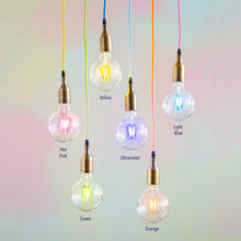 Load image into Gallery viewer, Glitterville Color Filament Ball Bulb